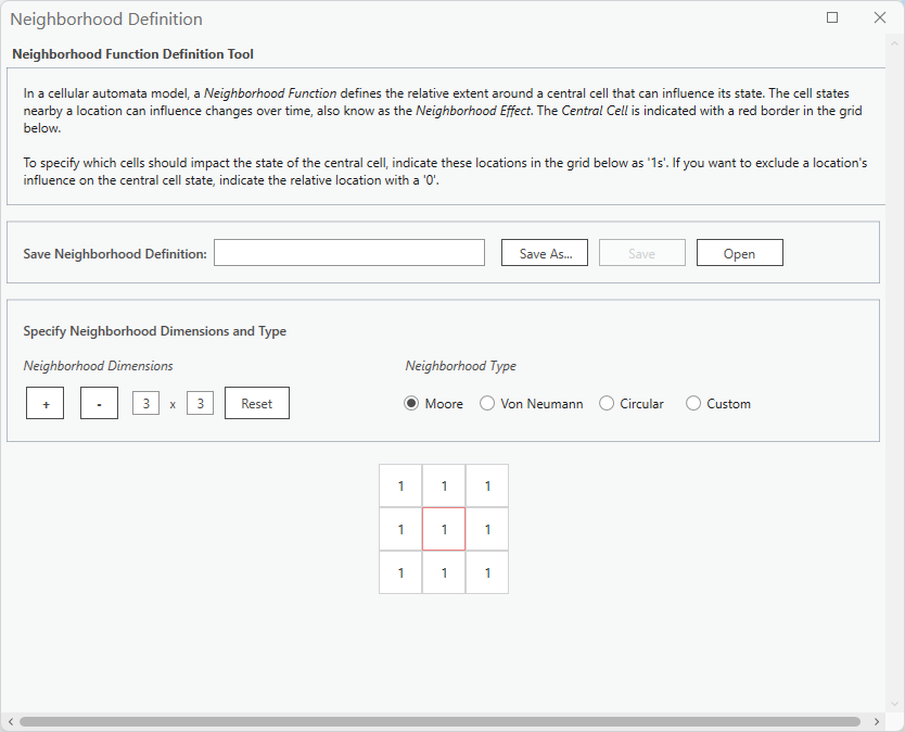 Neighborhood Definition Tool Preview