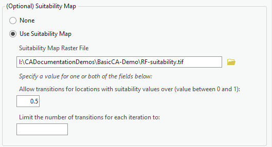 Basic CA Suitability Map