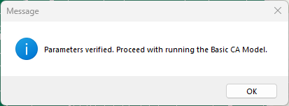 Basic CA Verification Message