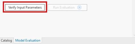 Model Evaluation Verify Inputs